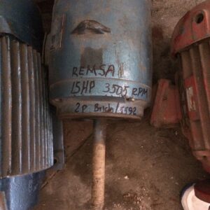Motor electrico horizontal REMSA 15HP 2P 3505 RPM con brida y flecha para 5592-1